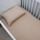 Bej Çarşaf Yastık Seti